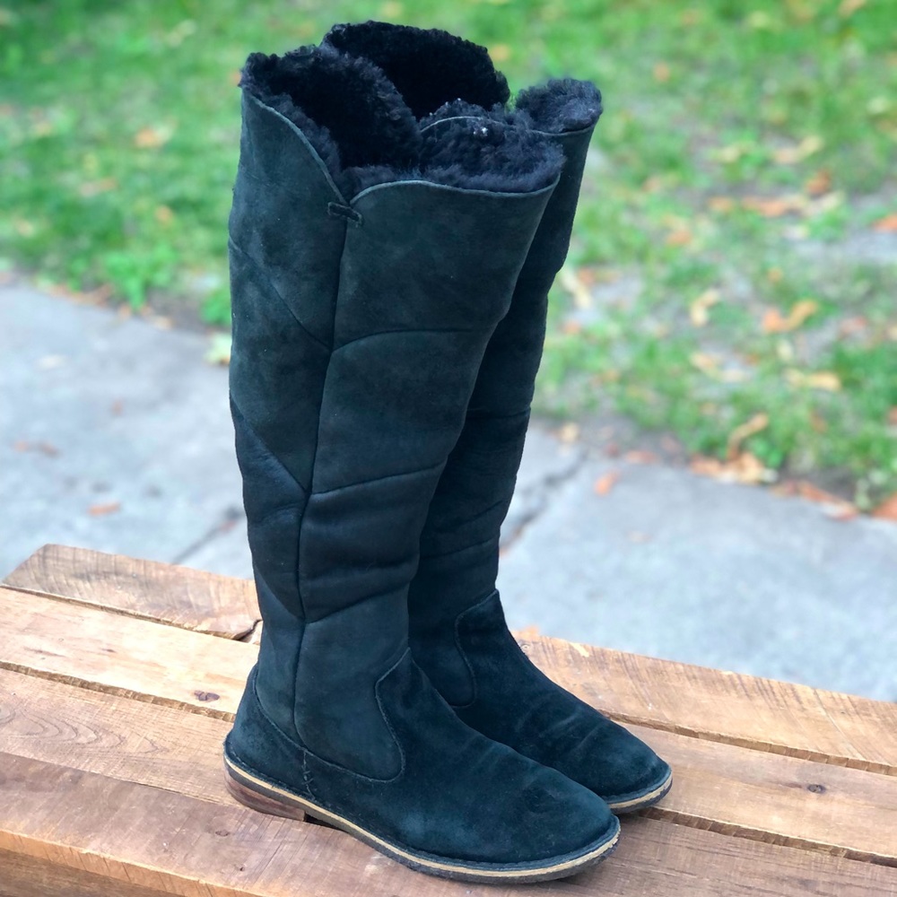 Ugg very warm winter black boots, slip proof